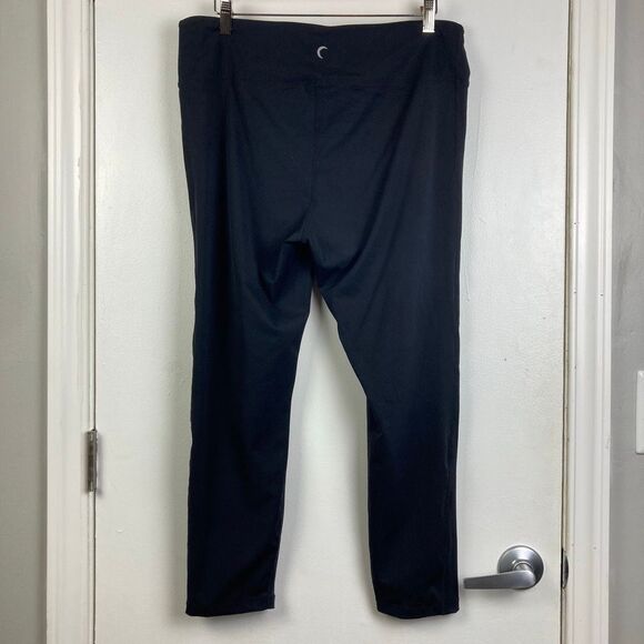 Zyia Active NWT Black Slash Luxe High Rise 7/8 24” Leggings Shredded sz 16-18 - Picture 6 of 11